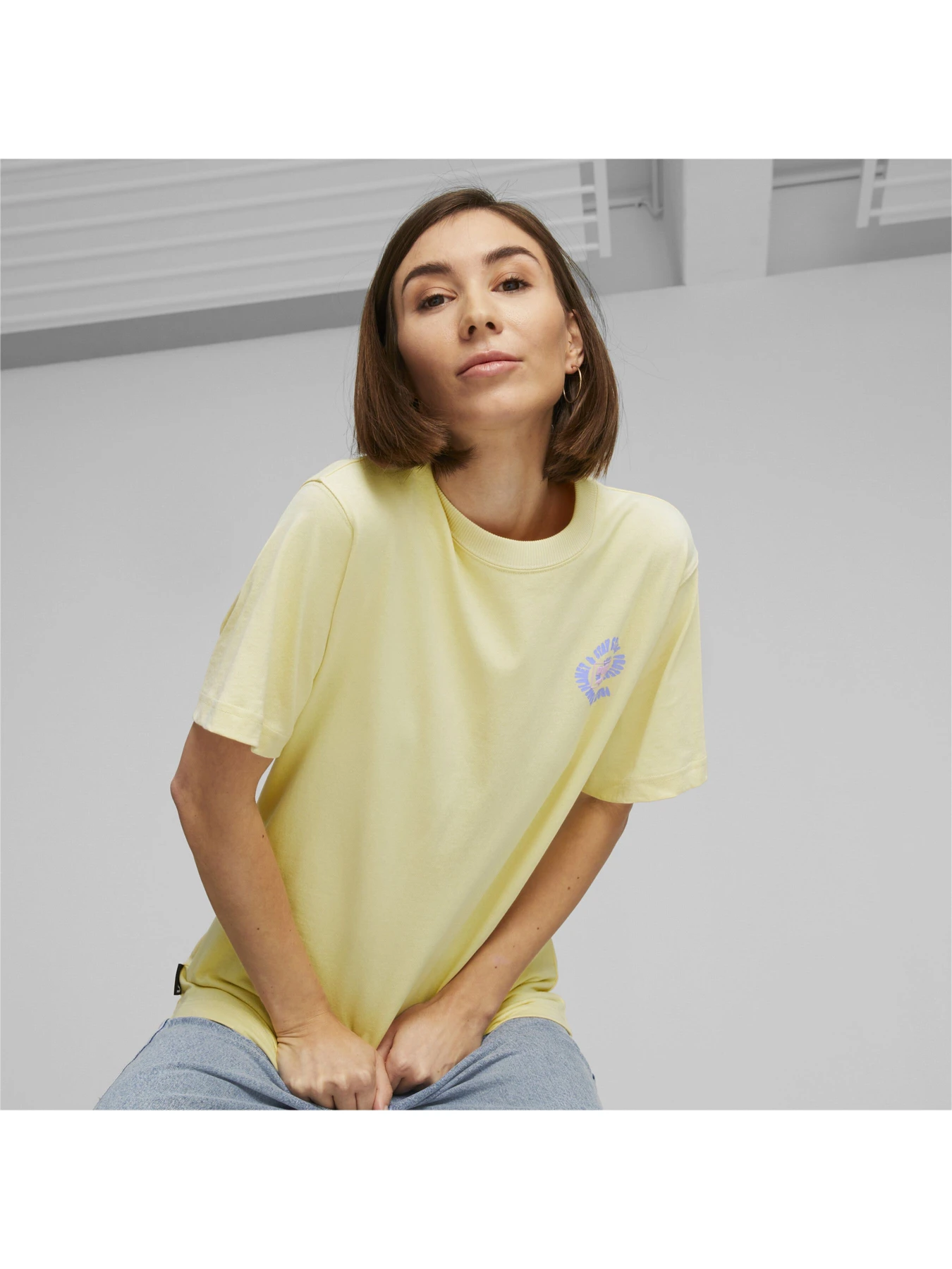 Футболки и поло PUMA Downtown Relaxed Graphic Tee модель 539724 Фото