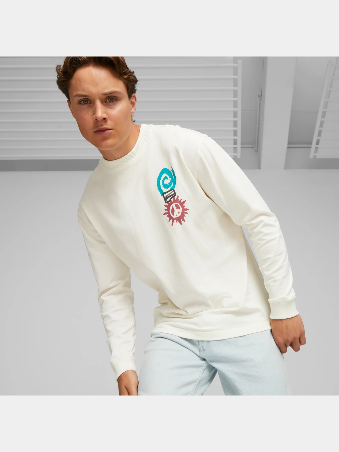 Худи и свитшоты PUMA Downtown Ls Tee модель 621271 Фото