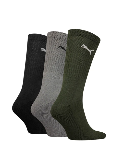 PUMA Crew Sock 3p Набір шкарпеток колір зелений фото 2
