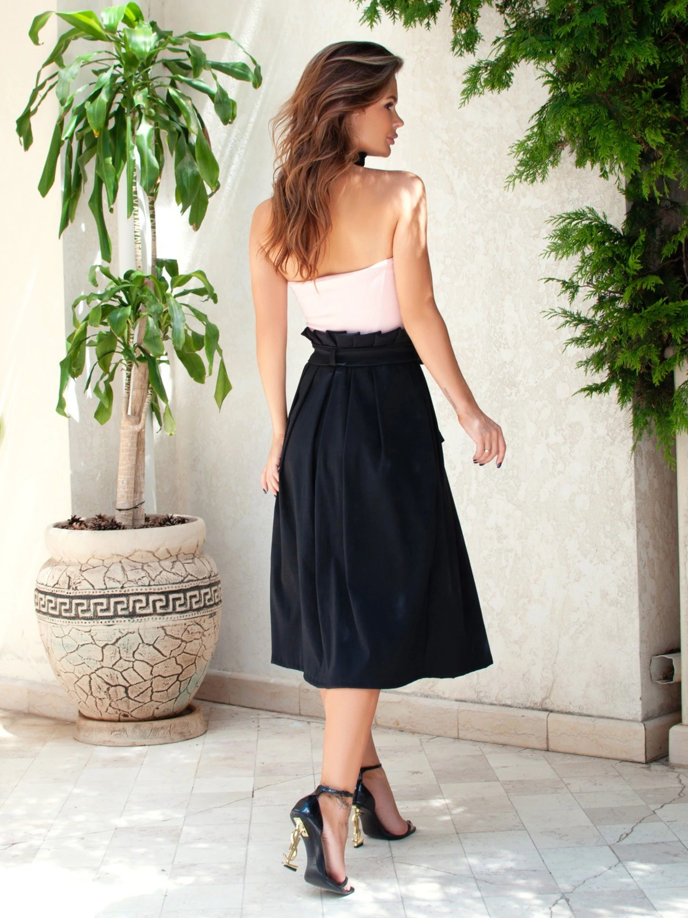 Юбки ISSA Plus модель 13583_black Юбки ISSA Plus модель 13583_black Фото