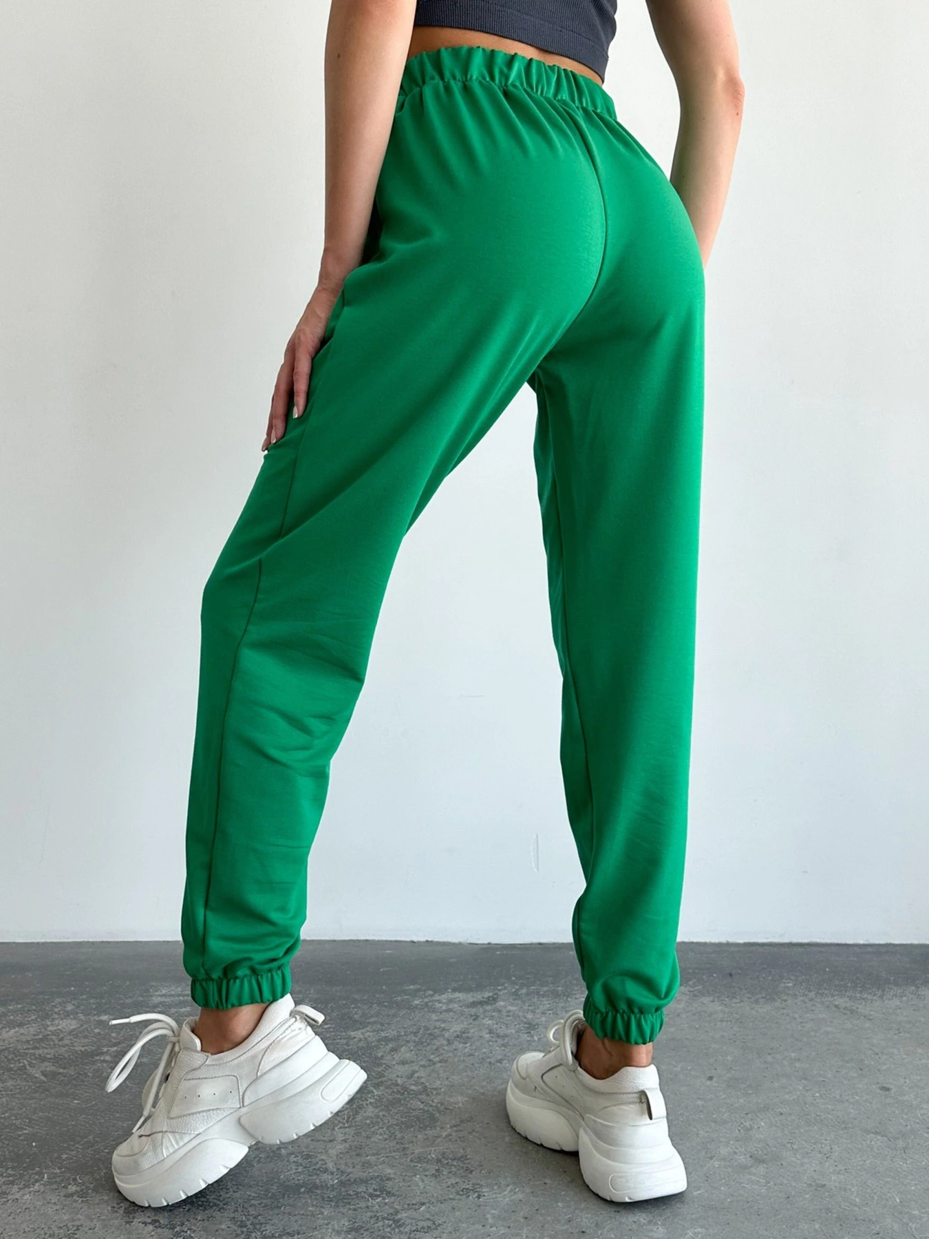 Штани ISSA Plus модель 13694_green Штани ISSA Plus модель 13694_green Фото