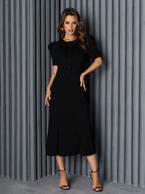 Платья ISSA Plus модель 14152_black Фото