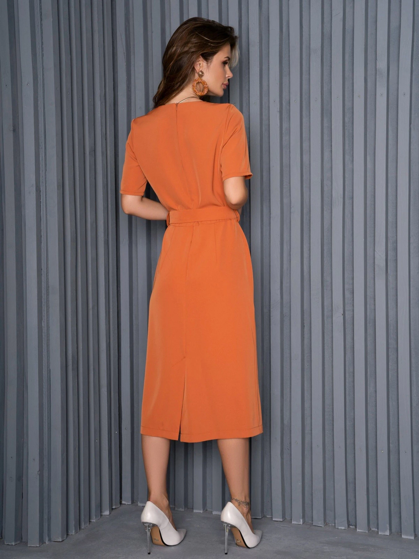 Платья ISSA Plus модель 14154_terracotta Платья ISSA Plus модель 14154_terracotta Фото