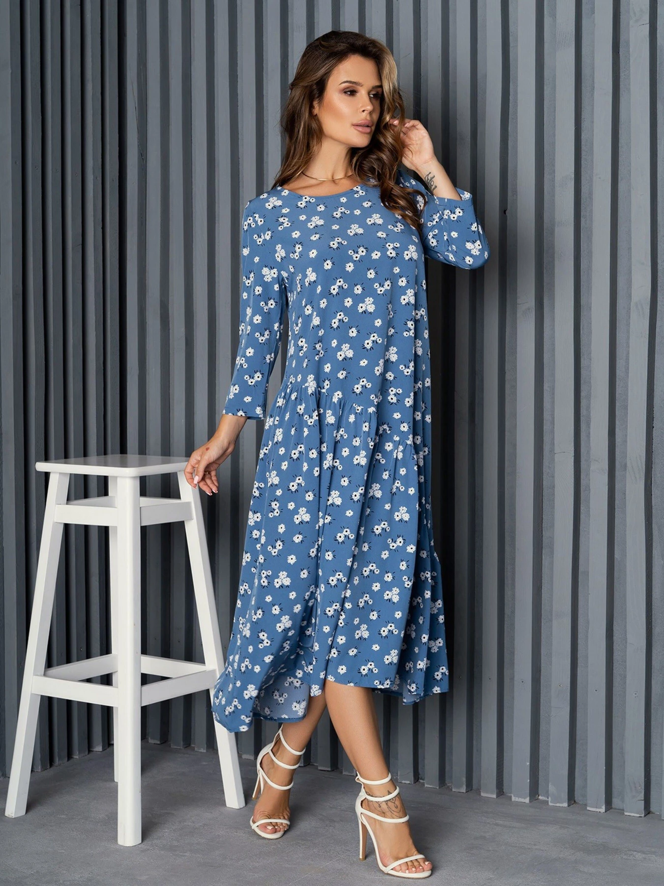 Платья ISSA Plus модель 14165_blue Платья ISSA Plus модель 14165_blue Фото