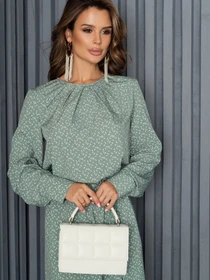 Сукні ISSA Plus модель 14168_olive Фото