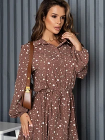 Платья ISSA Plus модель 14170_brown Фото
