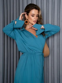 Сукні ISSA Plus модель 14180_turquoise Фото