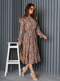 Платья ISSA Plus модель 14189_brown Фото
