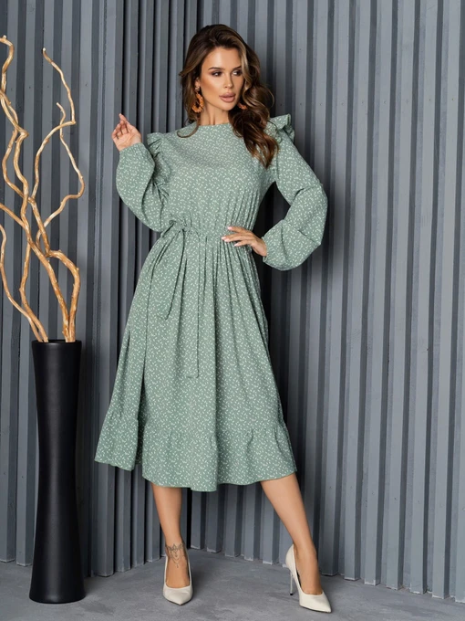 Сукні ISSA Plus модель 14190_olive Фото