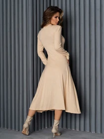 Сукні ISSA Plus модель 12352A_beige Фото