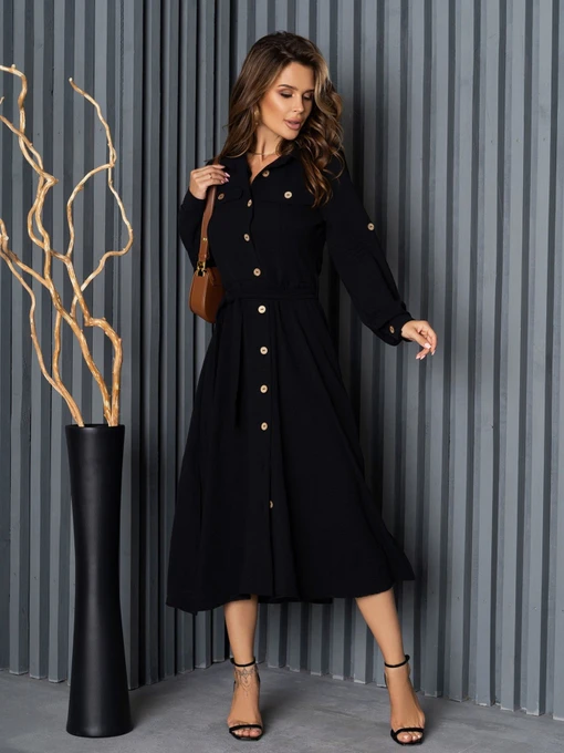 Платья ISSA Plus модель SA-418_black Фото
