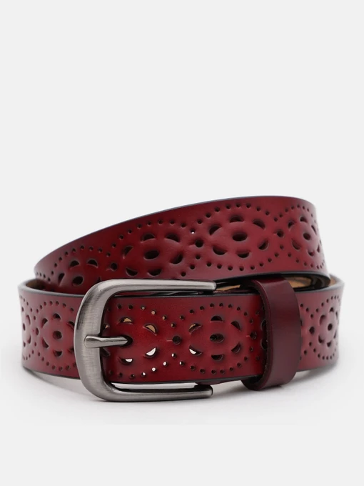 Ремені Borsa Leather модель CV1ZK-040c-bordo Фото