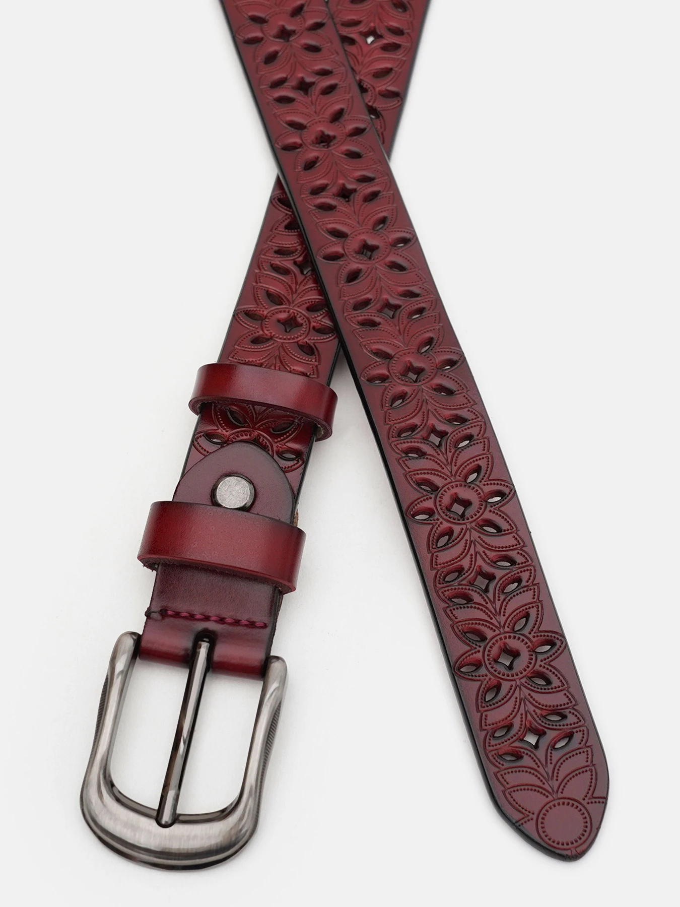 Ремни Borsa Leather модель CV1ZK-094c-bordo Фото