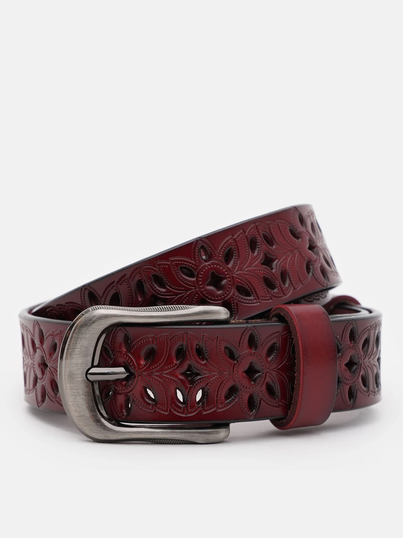 Ремни Borsa Leather модель CV1ZK-094c-bordo Фото