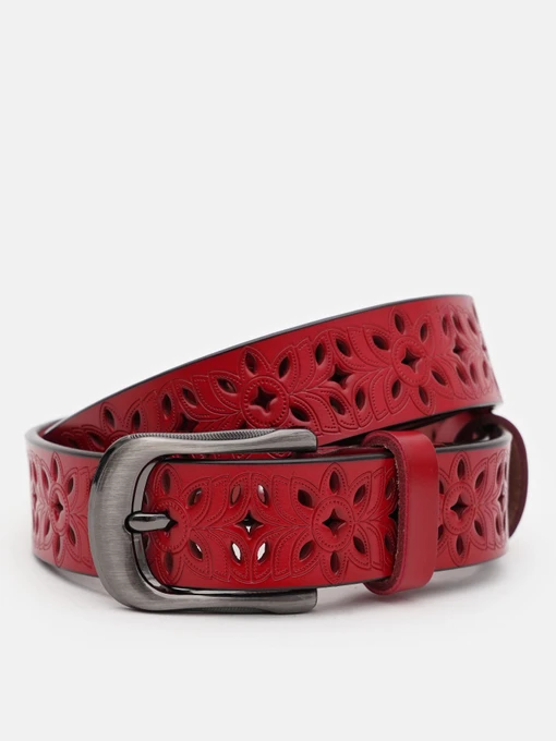 Ремені Borsa Leather модель CV1ZK-094r-red Фото