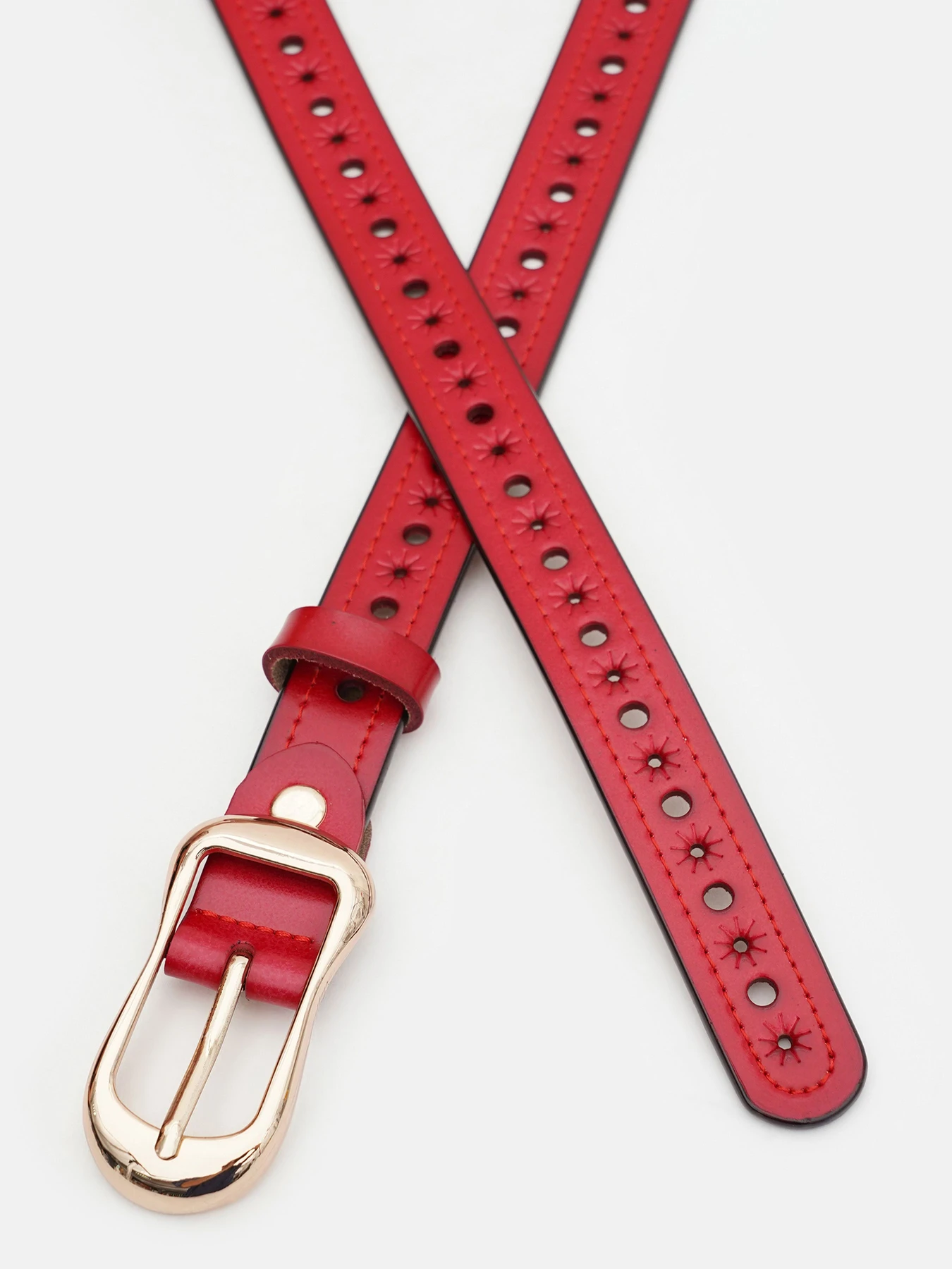 Ремни Borsa Leather модель CV1ZK-019r-red Фото