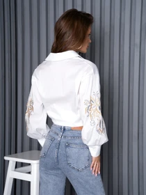 Сорочки ISSA Plus модель SA-484_white Фото