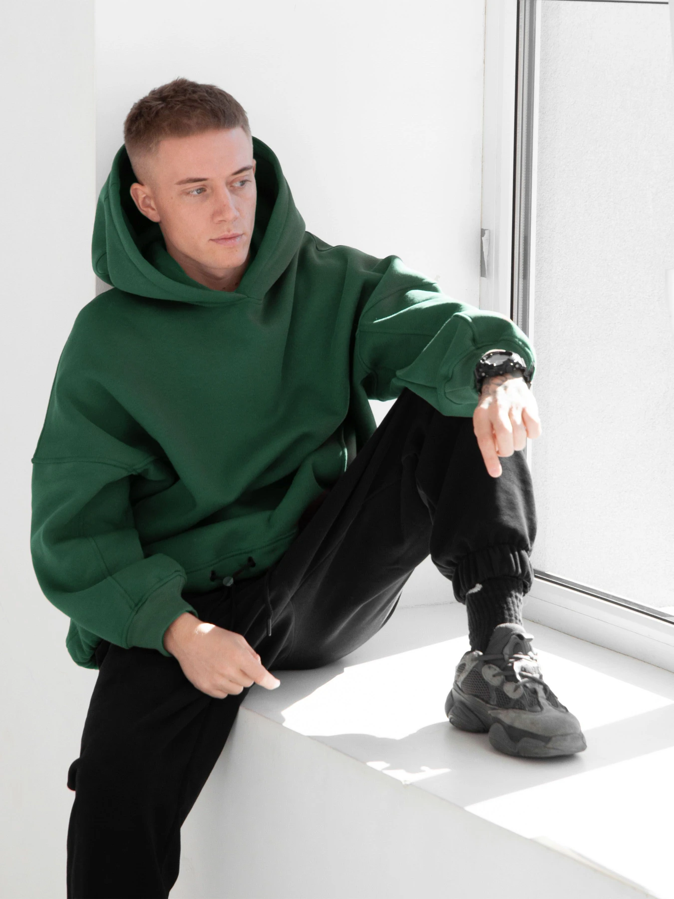 Худи и свитшоты IJ модель ij-hoodie-green-men Фото