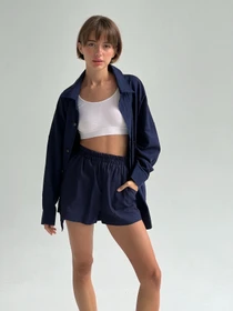 Сорочки IJ модель ij-sorochka-linen-navy Фото