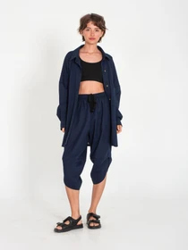Сорочки IJ модель ij-sorochka-linen-navy Фото