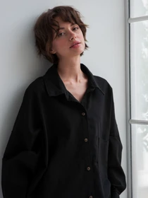 Рубашки IJ модель ij-sorochka-linen-black Фото