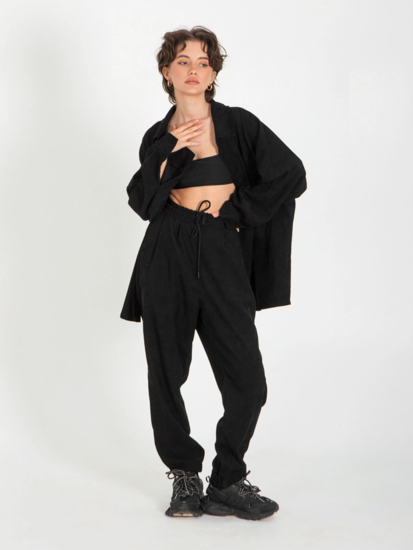 Рубашки IJ модель ij-sorochka-velvet-black Фото