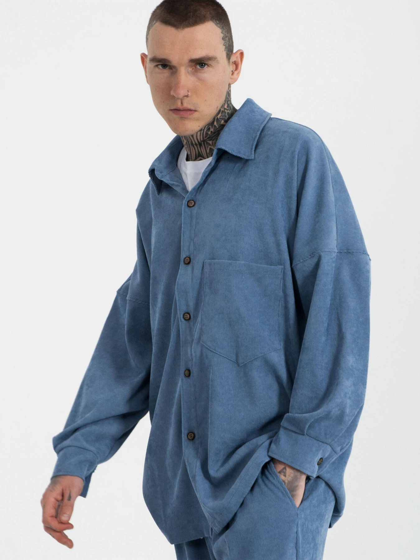 Рубашки IJ модель ij-sorochka-velvet-blue-men Фото