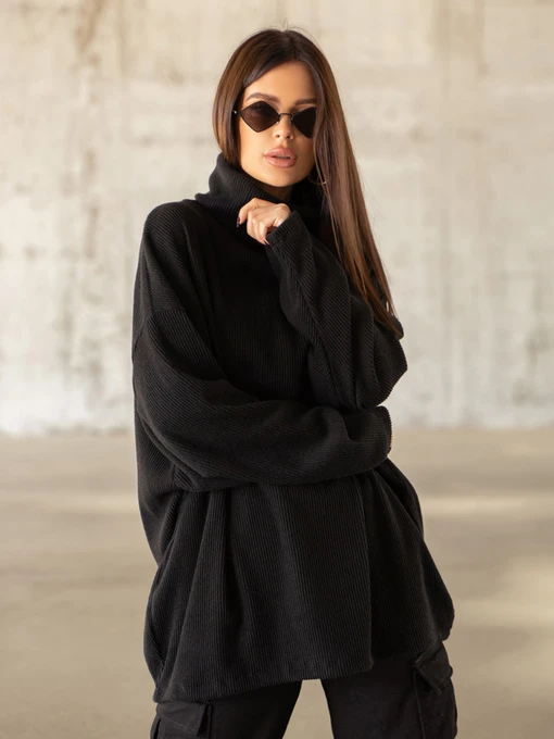 Свитры и кардиганы ISSA Plus модель 13621A_black Фото