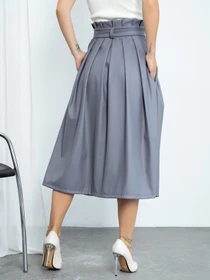 Юбки ISSA Plus модель 13140_gray Фото