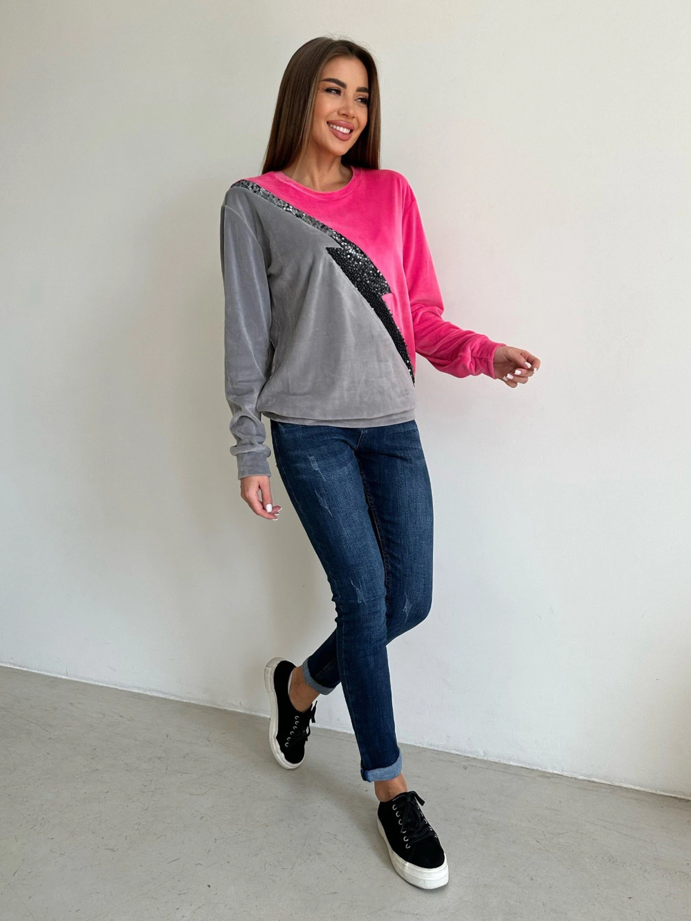 Худи и свитшоты ISSA Plus модель 13665_grayraspberry Худи и свитшоты ISSA Plus модель 13665_grayraspberry Фото