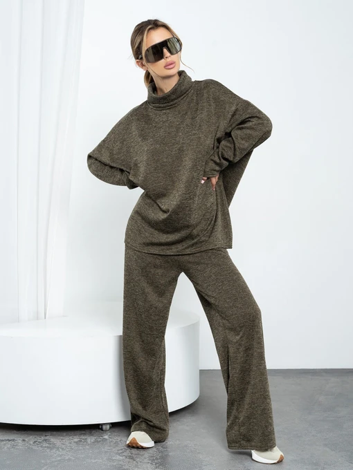 Костюмы ISSA Plus модель 14193_khaki Фото