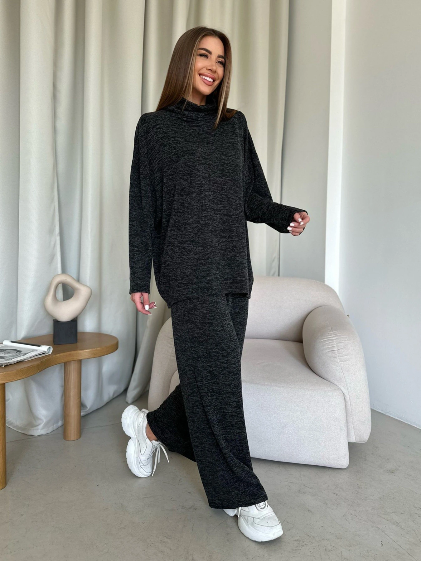 Костюмы ISSA Plus модель 14193_black Костюмы ISSA Plus модель 14193_black Фото