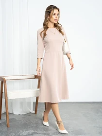 Платья ISSA Plus модель 14196_beige Фото