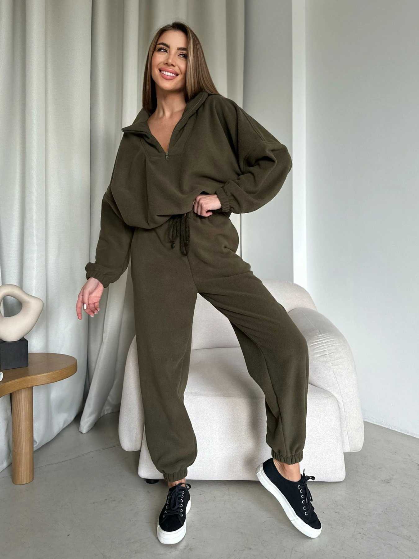 Костюмы ISSA Plus модель 14197_khaki Фото