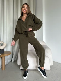 Костюмы ISSA Plus модель 14197_khaki Фото