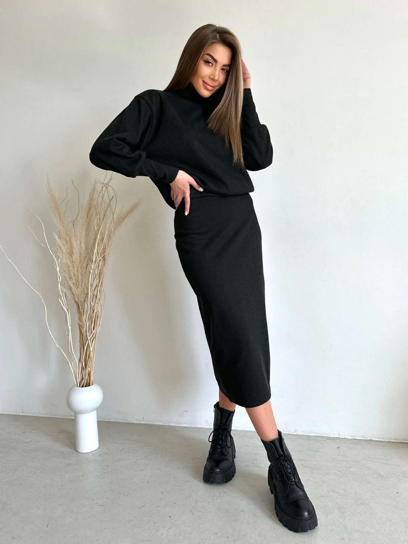 Костюмы ISSA Plus модель 14199_black Фото
