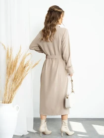 Сукні ISSA Plus модель 14210_beige Фото