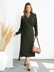 Сукні ISSA Plus модель 14210_khaki Фото