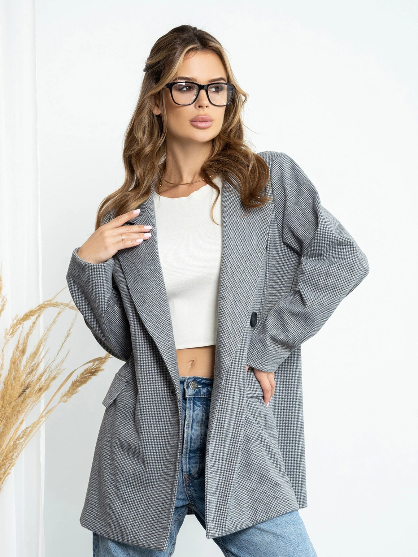 Піджаки ISSA Plus модель 14214_gray Фото