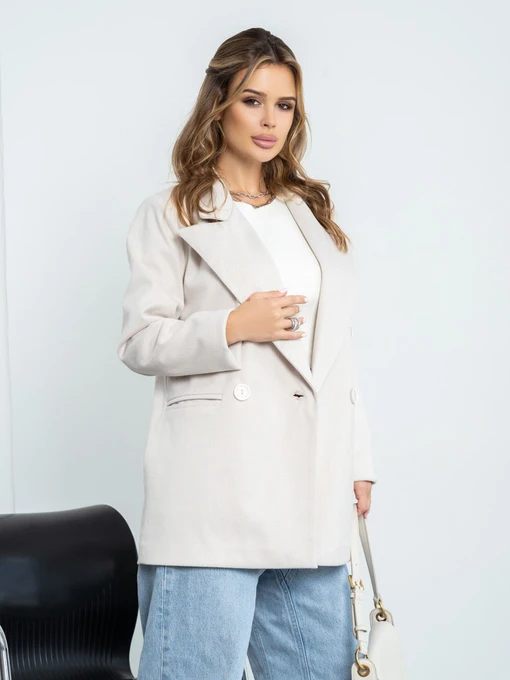 Піджаки ISSA Plus модель 14217_beige Фото