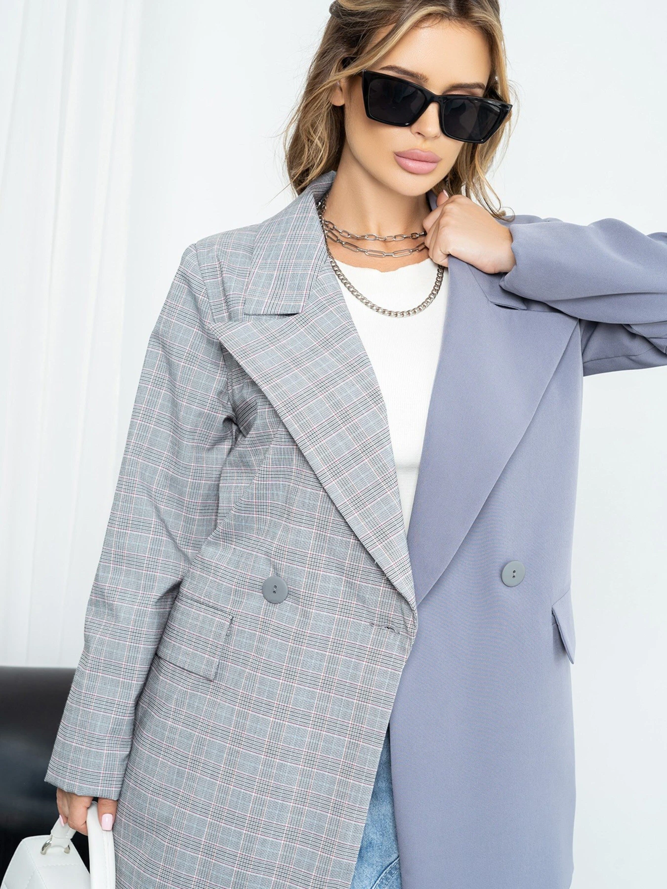Піджаки ISSA Plus модель 14221_gray Фото