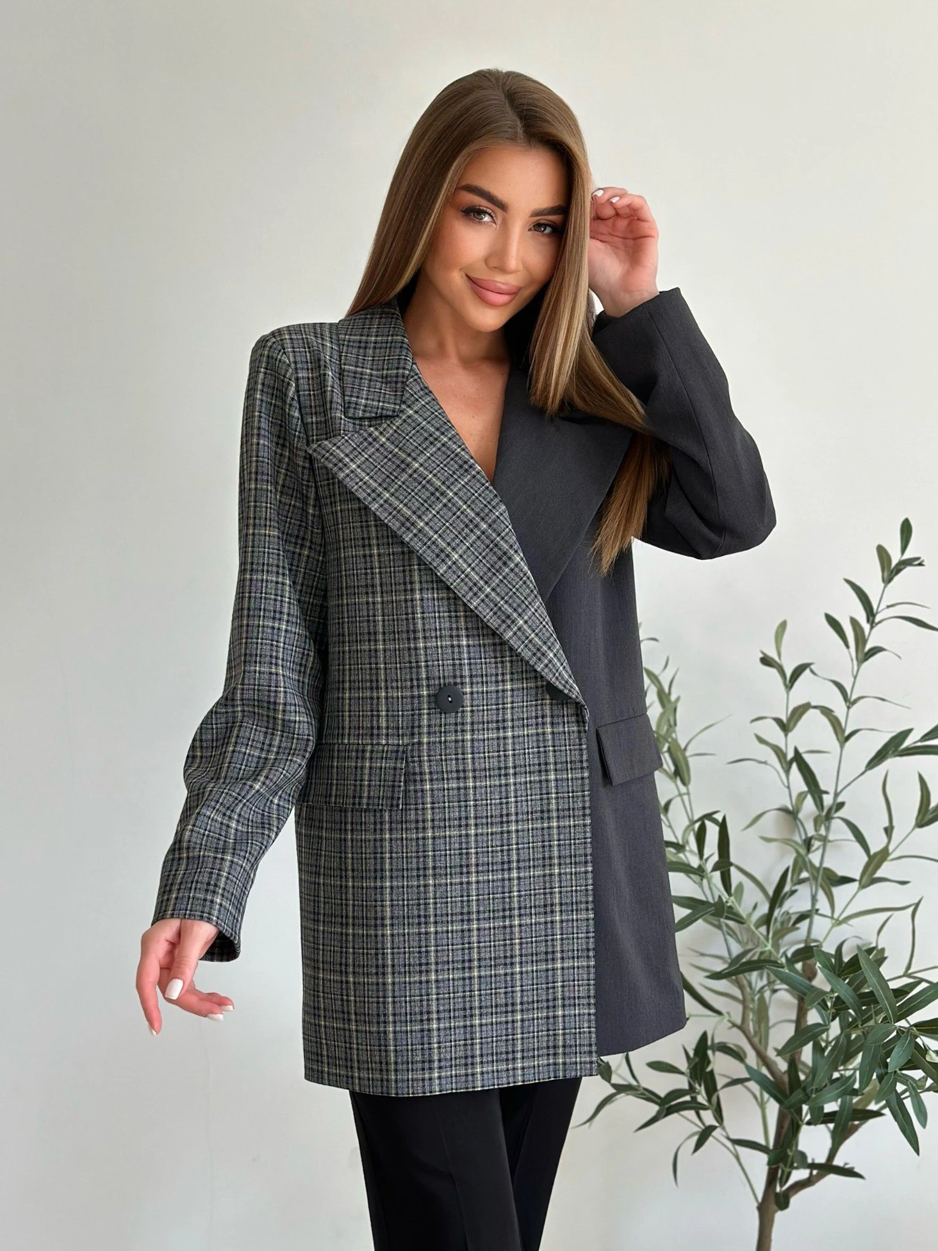 Пиджаки ISSA Plus модель 14222_darkgray Фото
