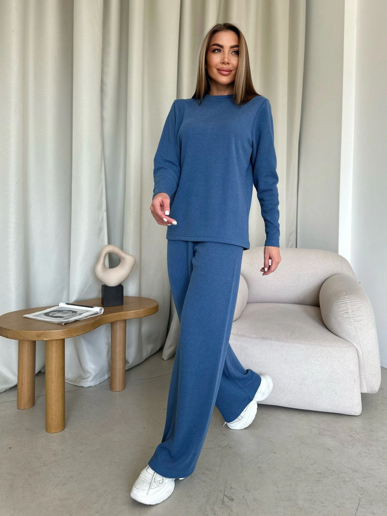 Костюмы ISSA Plus модель 12531A_blue Костюмы ISSA Plus модель 12531A_blue Фото