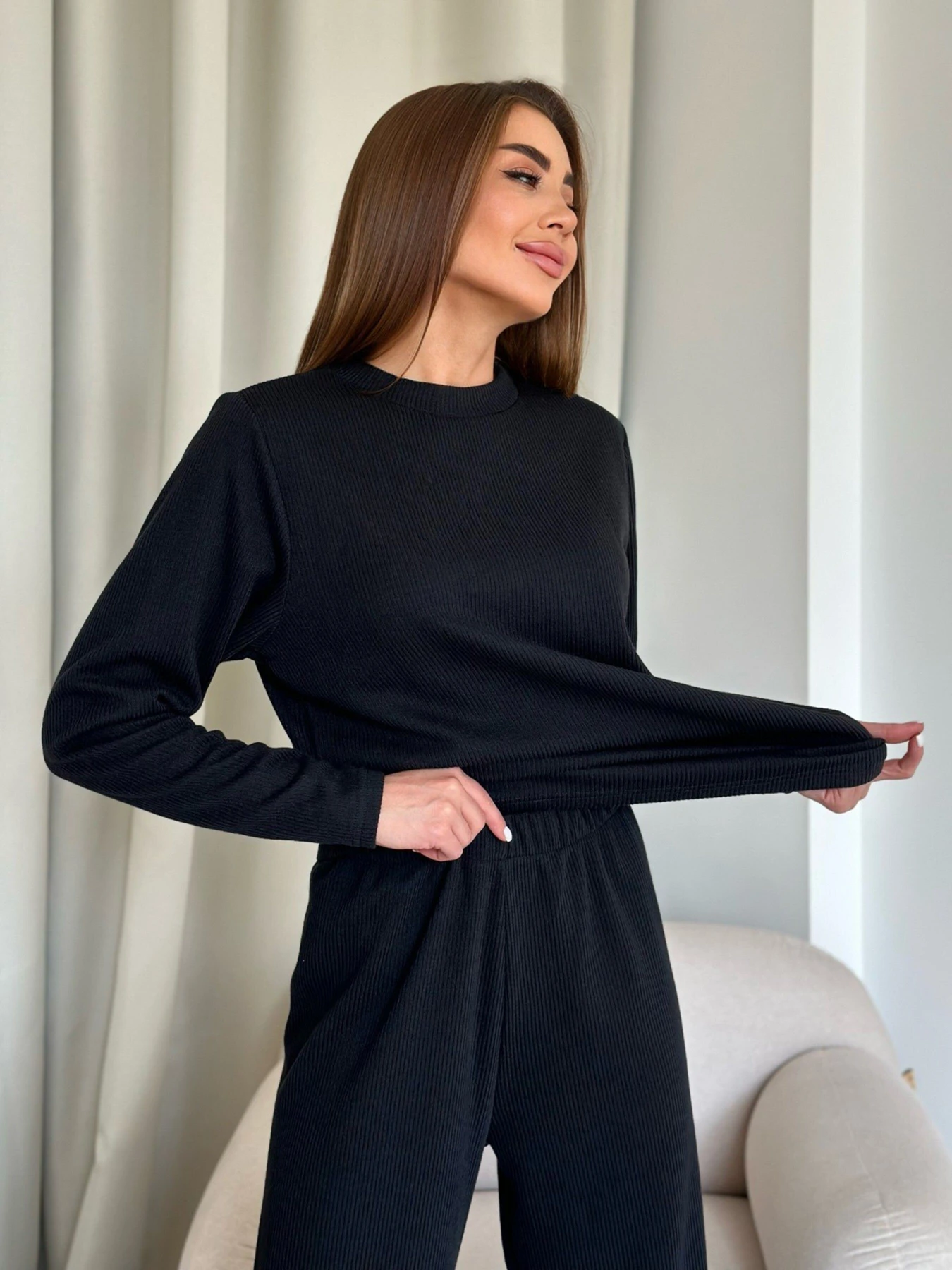 Костюмы ISSA Plus модель 12531A_black Фото