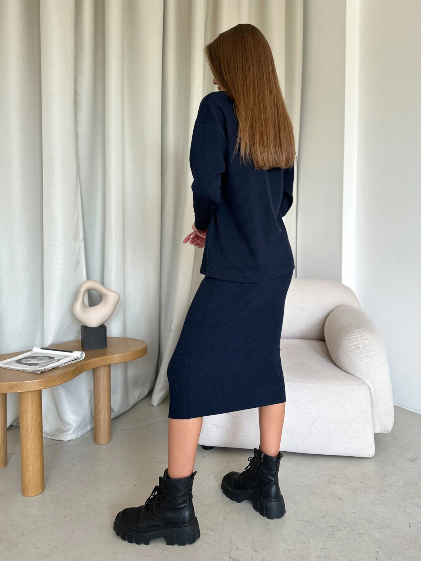 Костюмы ISSA Plus модель 13651A_darkblue Костюмы ISSA Plus модель 13651A_darkblue Фото