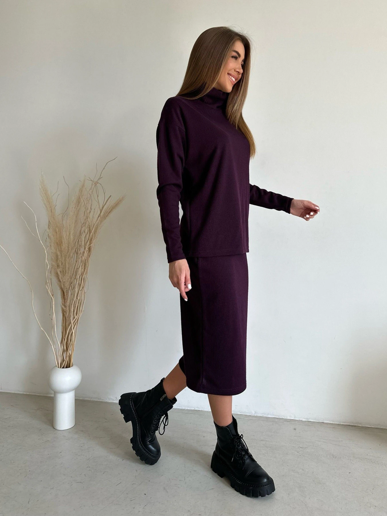 Костюмы ISSA Plus модель 13651A_violet Костюмы ISSA Plus модель 13651A_violet Фото