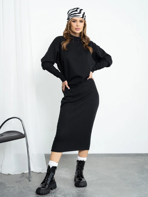 Костюмы ISSA Plus модель 13651A_black Фото