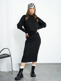 Костюмы ISSA Plus модель 13651A_black Фото