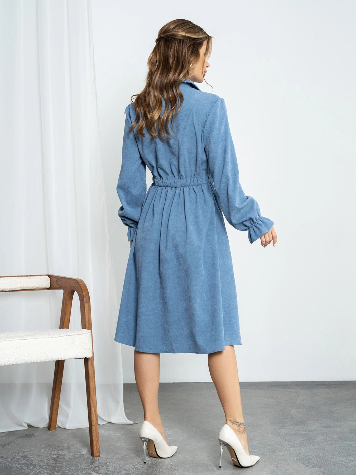 Платья ISSA Plus модель SA-349_blue Фото