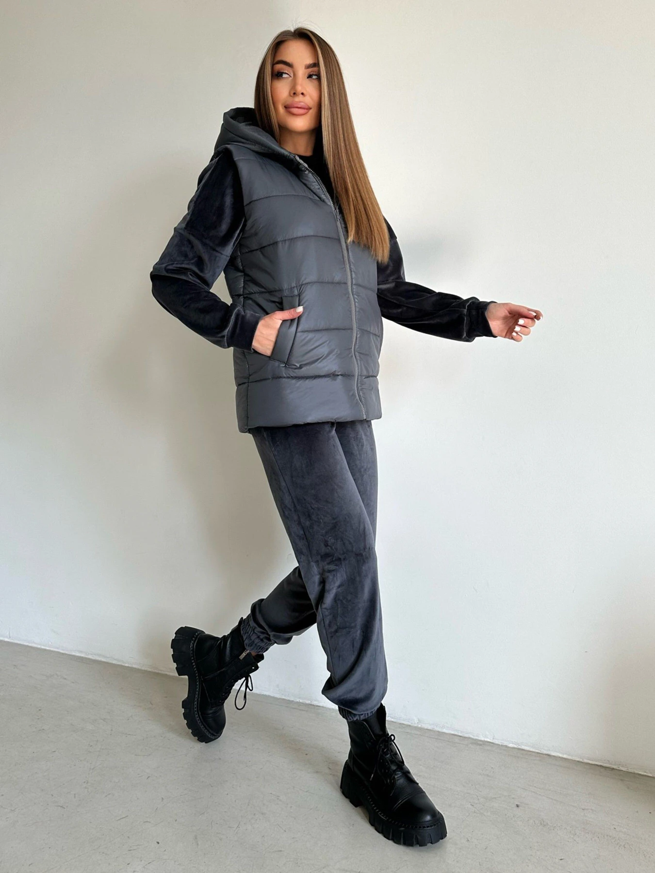 Костюми ISSA Plus модель SA-480_grey Костюми ISSA Plus модель SA-480_grey Фото